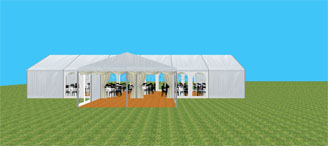 marquee reception area 3D 3
