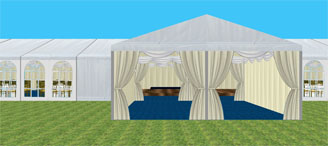 marquee reception area 3D 2